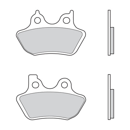 07HD16.CC Brembo CC Road Carbon Ceramic Rear Brake Pads