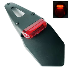 Universal Mudguard with LED Stop Light Red