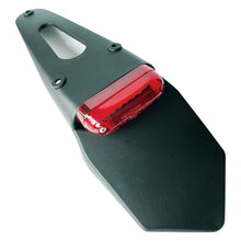 Universal Mudguard with LED Stop Light Red