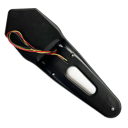 Universal Mudguard with LED Stop Light Red
