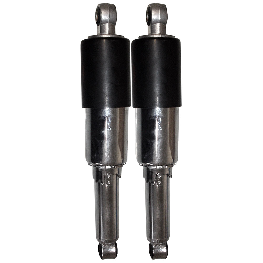 Rear Shocks 325mm Long Covered Pin-Pin Black for Early Japanese Bikes