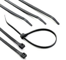 300mmx4.8mm Cable Ties Black 100pk