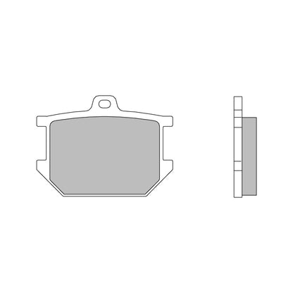 07YA03.09 Brembo CC Road Carbon Ceramic Rear Brake Pads