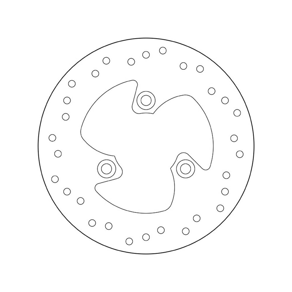 68B40715 Brembo Fixed Rear Brake Disc