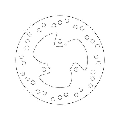 68B40717 Brembo Fixed Rear Brake Disc