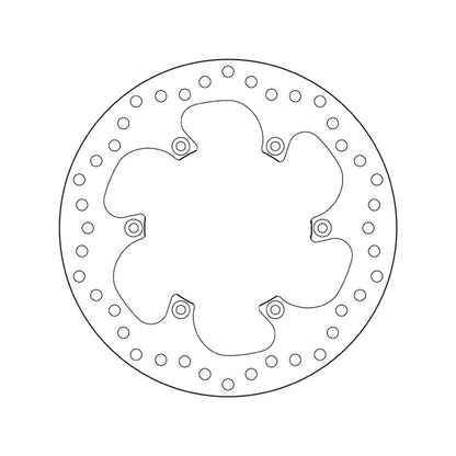 68B40784 Brembo Fixed Rear Brake Disc