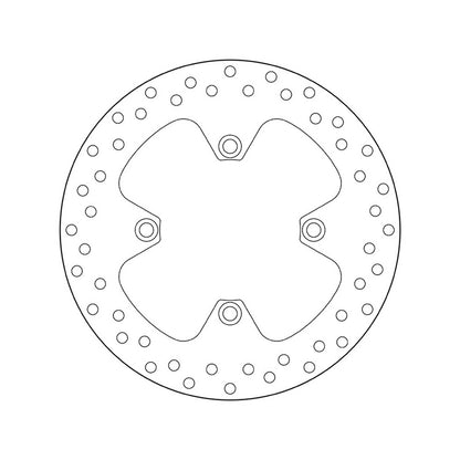 68B407A4 Brembo Fixed Rear Brake Disc