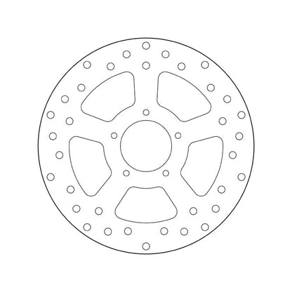 68B407A9 Brembo Fixed Rear Brake Disc