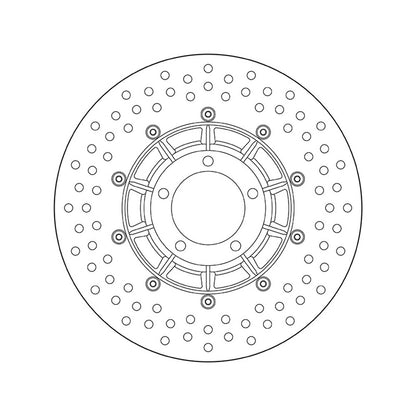 68B407B1 Brembo Fixed Rear Brake Disc