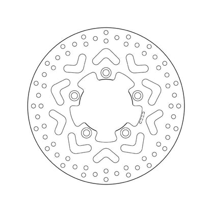68B407B2 Brembo Fixed Rear Brake Disc