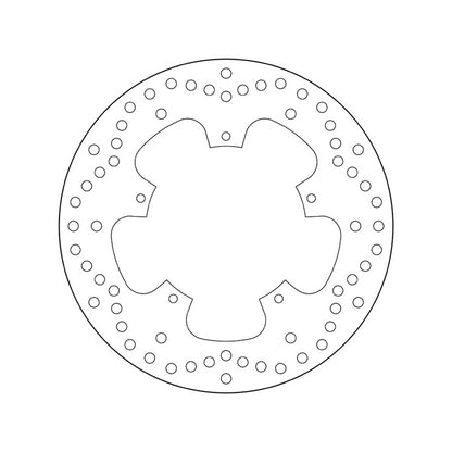 68B407B6 Brembo Fixed Rear Brake Disc