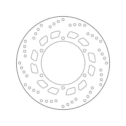 68B407D0 Brembo Fixed Rear Brake Disc