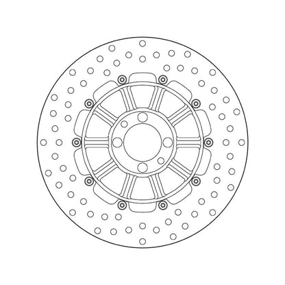 68B407D3 Brembo Fixed Rear Brake Disc