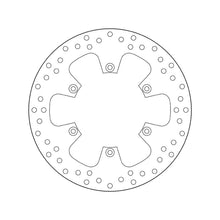 68B407F0 Brembo Fixed Rear Brake Disc