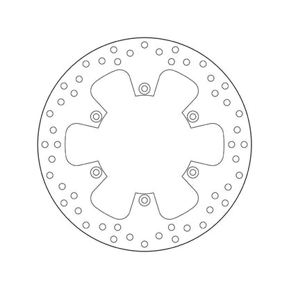 68B407F0 Brembo Fixed Rear Brake Disc