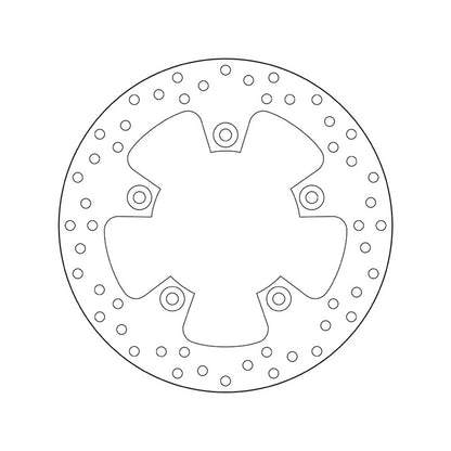 68B407F1 Brembo Fixed Rear Brake Disc