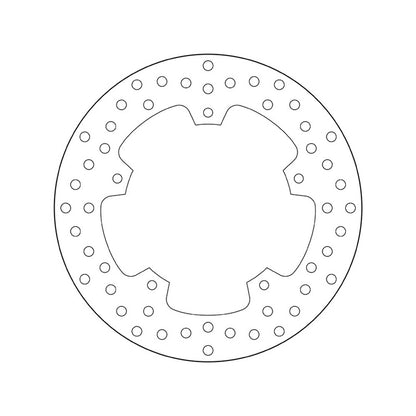68B407F2 Brembo Fixed Rear Brake Disc