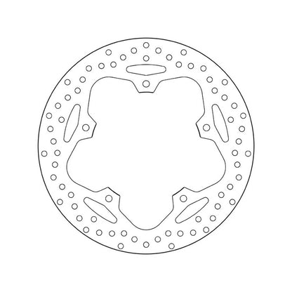 68B407F6 Brembo Fixed Rear Brake Disc
