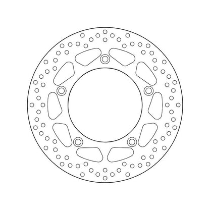 68B407F8 Brembo Fixed Rear Brake Disc