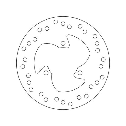 68B407G1 Brembo Fixed Rear Brake Disc