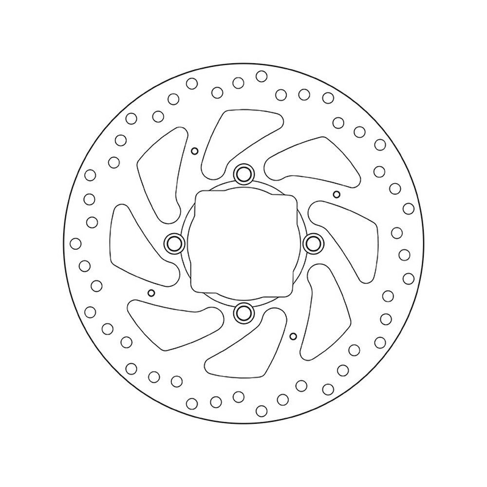 68B407H2 Brembo Fixed Rear Brake Disc