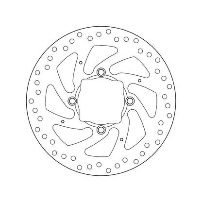68B407H2 Brembo Fixed Rear Brake Disc
