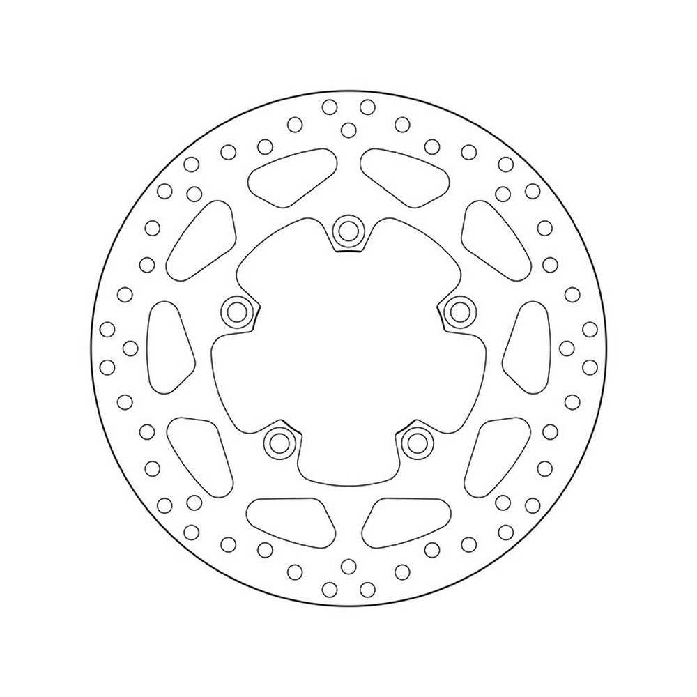 68B407H5 Brembo Fixed Rear Brake Disc