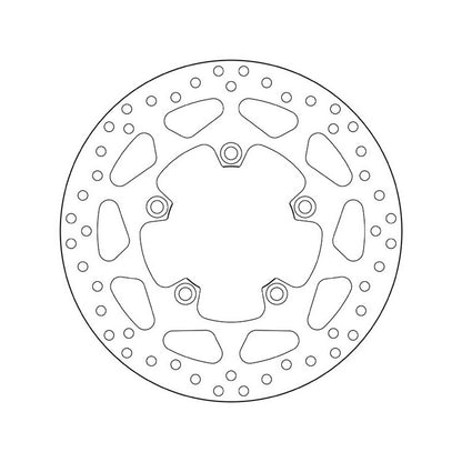 68B407H5 Brembo Fixed Rear Brake Disc