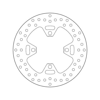 68B407H6 Brembo Fixed Rear Brake Disc