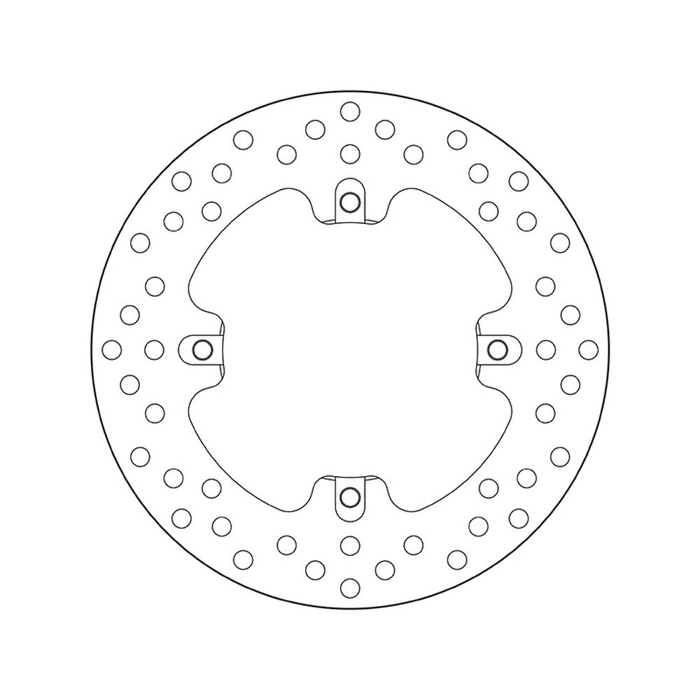 68B407J2 Brembo Fixed Rear Brake Disc