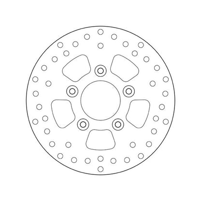 68B407J4 Brembo Fixed Rear Brake Disc