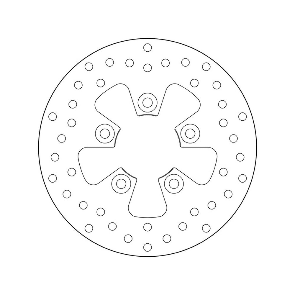68B407M3 Brembo Fixed Rear Brake Disc