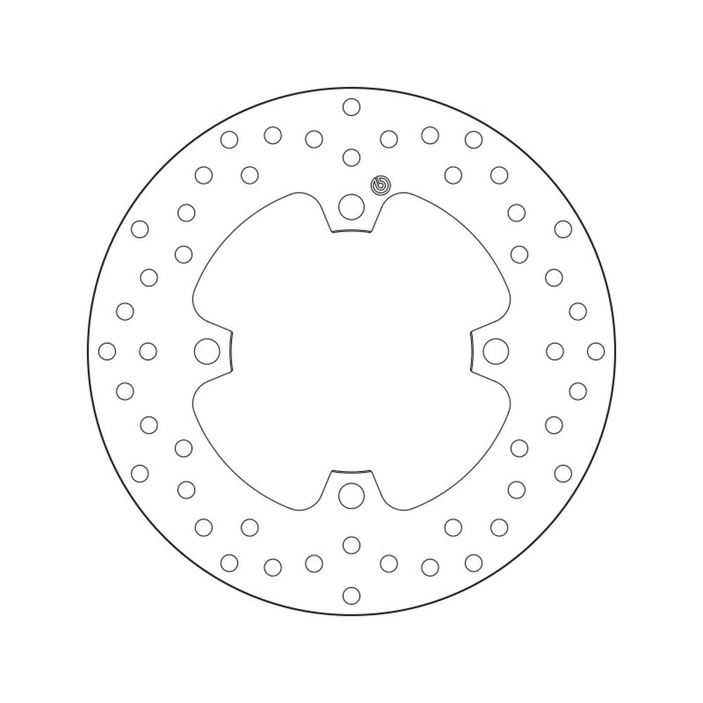 68B407P8 Brembo Fixed Rear Brake Disc