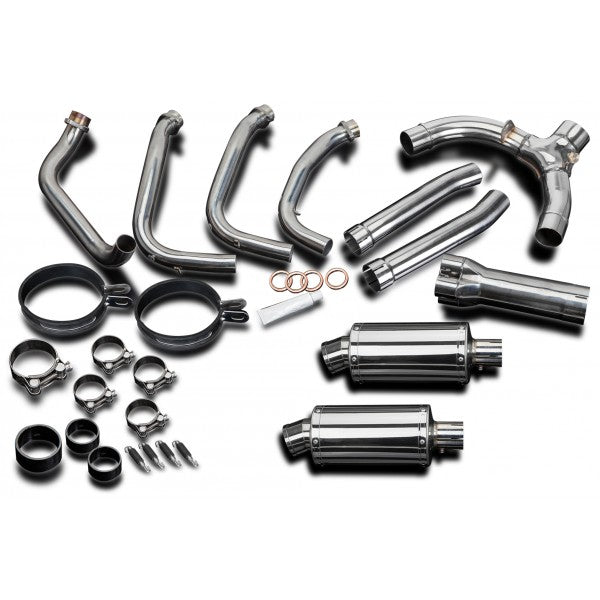 Honda X-11 99-02 4-2 Stainless Steel Full Exhaust System with Stainless Steel Cans