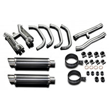 Suzuki GSX1400 01-04 4-2 Stainless Steel Full Exhaust System with Carbon Fibre Cans