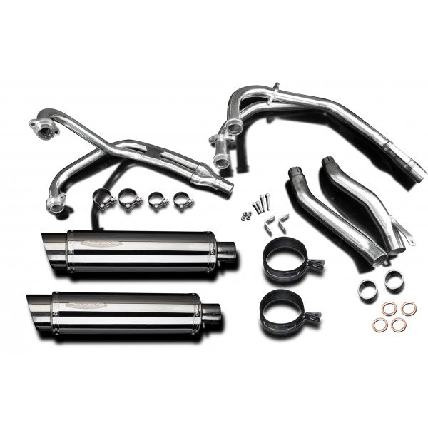 Yamaha XJ600S 92-03 4-2 Stainless Steel Full Exhaust System with Stainless Steel Cans