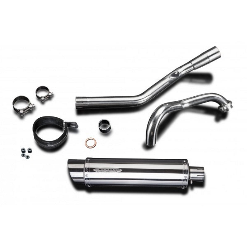 Yamaha YZF-R125 14-16 Stainless Steel Full Exhaust System with Stainless Steel Cans
