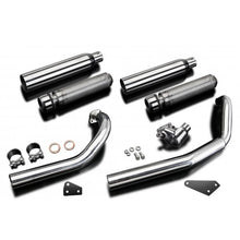 Yamaha XVS650A 98-07 2-2 Stainless Steel Full Exhaust System with Stainless Steel Cans