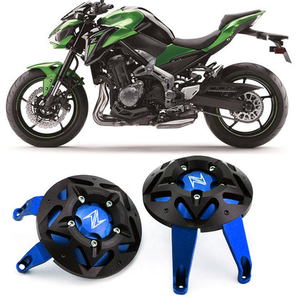 Kawasaki Z900 2017-2018 Engine Crash Guards Blue