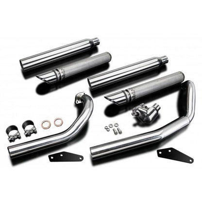 Yamaha XVS650A Dragstar 04-16 Full Slash Cut Exhaust System