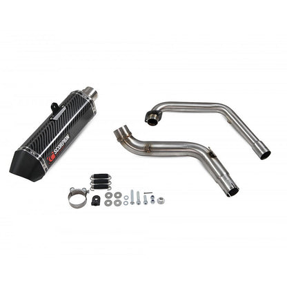 Honda CB125R 18- Serket Taper Carbon Fibre Full Exhaust System