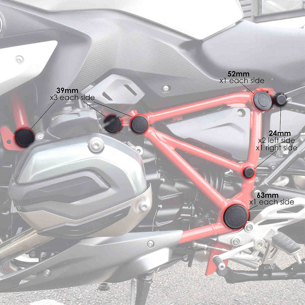 BMW R1200/1250 R/RS 15-22 Puig Chassis Plugs