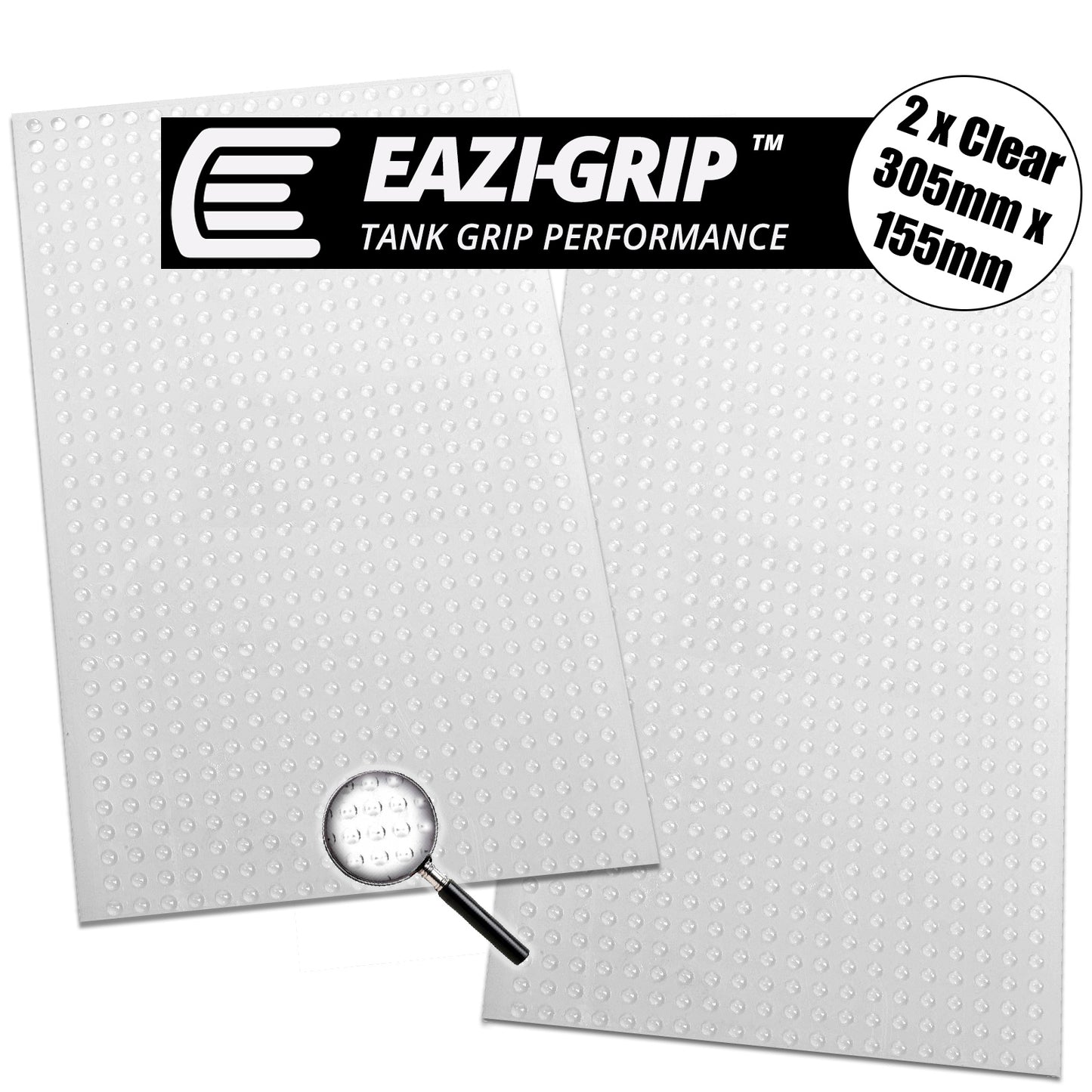 uni 2X SHEETS (305MM X 155MM) - Eazi-Grip Evo Clear