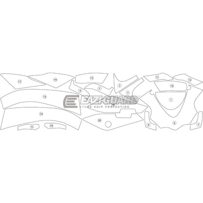 APRILIA RSV4 2015-2020 Gloss Eazi-Guard Paint Protection Kit
