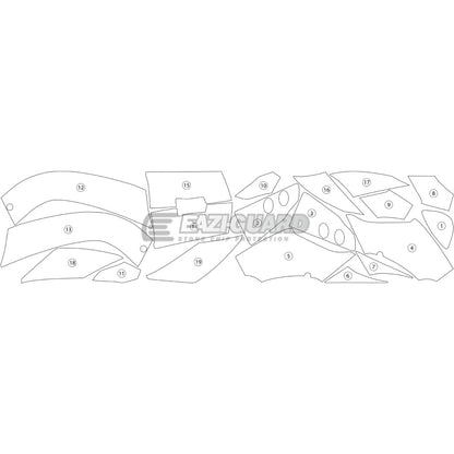 DUCATI 899 PANIGALE 2013-2017 Gloss Eazi-Guard Paint Protection Kit