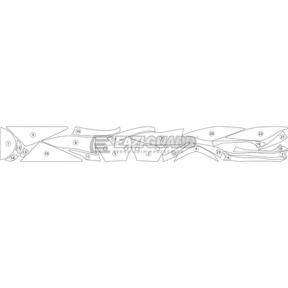 KAWASAKI ZX6R (636) 2013-2016 Matt Eazi-Guard Paint Protection Kit
