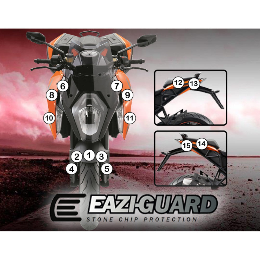 KTM 1290 SUPERDUKE GT 2016-2018 Gloss Eazi-Guard Paint Protection Kit