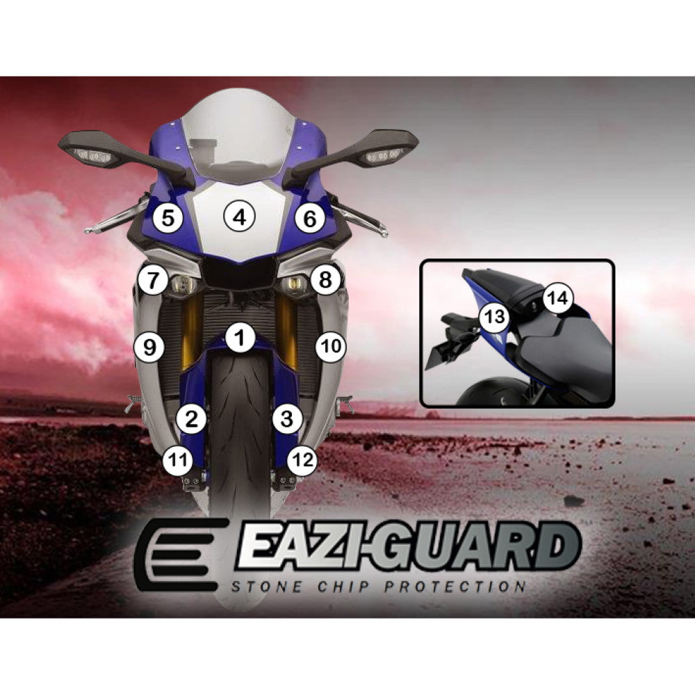 YAMAHA YZF-R1 2015-2019 Matt Eazi-Guard Paint Protection Kit