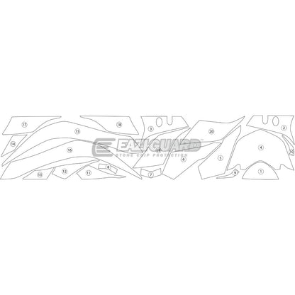 YAMAHA YZF-R6 2017> Gloss Eazi-Guard Paint Protection Kit