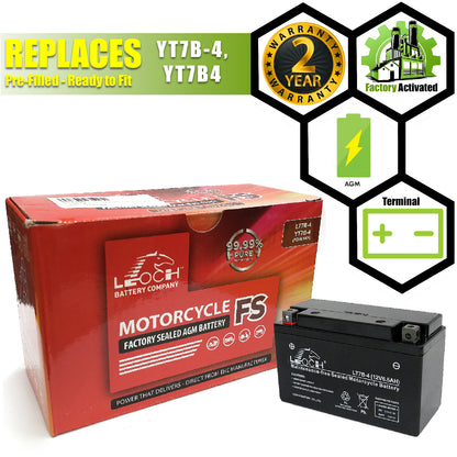 LT7B-4 Leoch Sealed AGM Battery